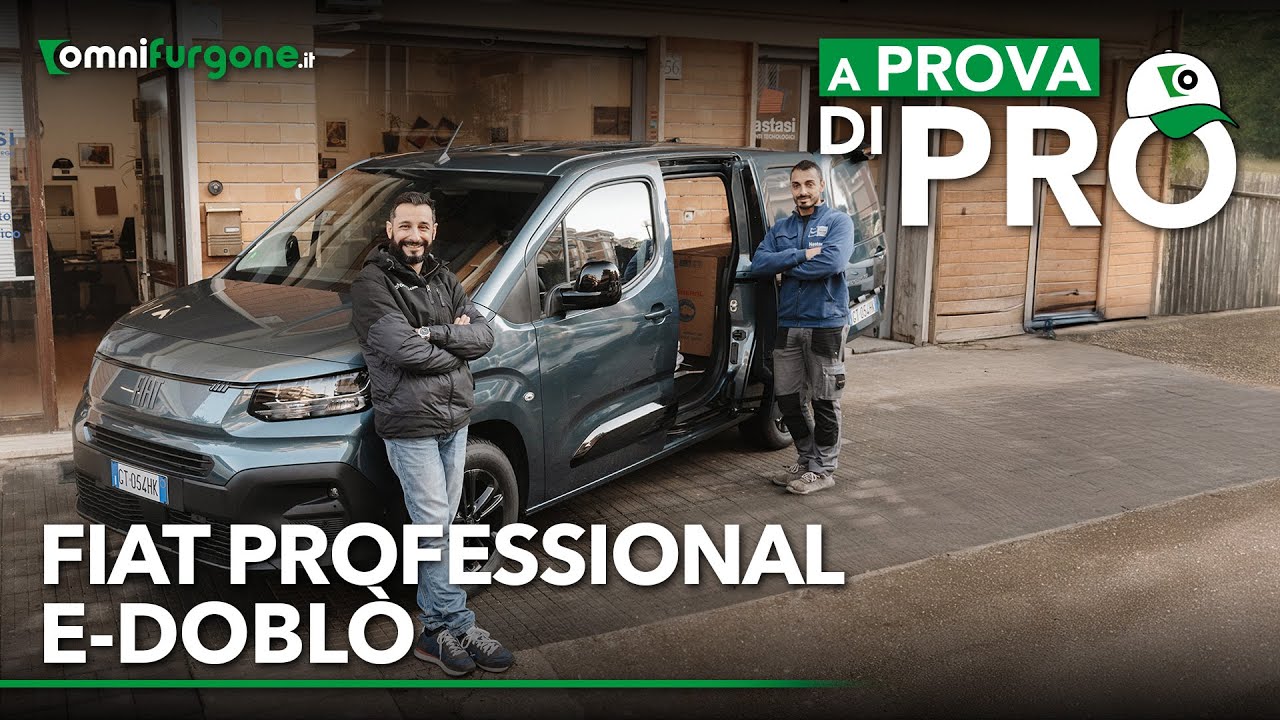 Fiat Professional E-Doblo, la PROVA al LAVORO | Super EFFICIENZA nel traffico cittadino