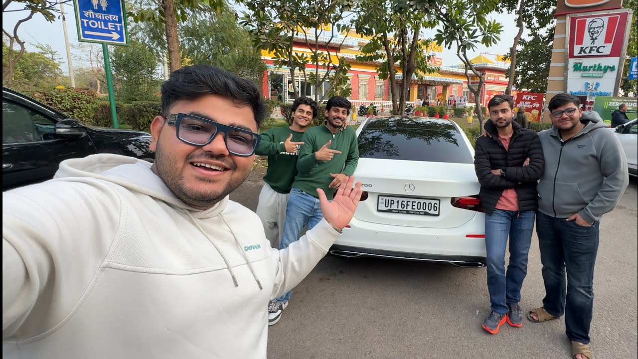 Short trip with younger brothers in Mercedes 😇