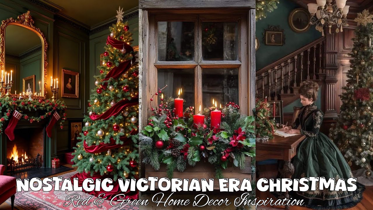 STEP BACK in Time 🎄 A Victorian Era Christmas Dream Filled with Nostalgic Beauty & Holiday Warmth 🎀
