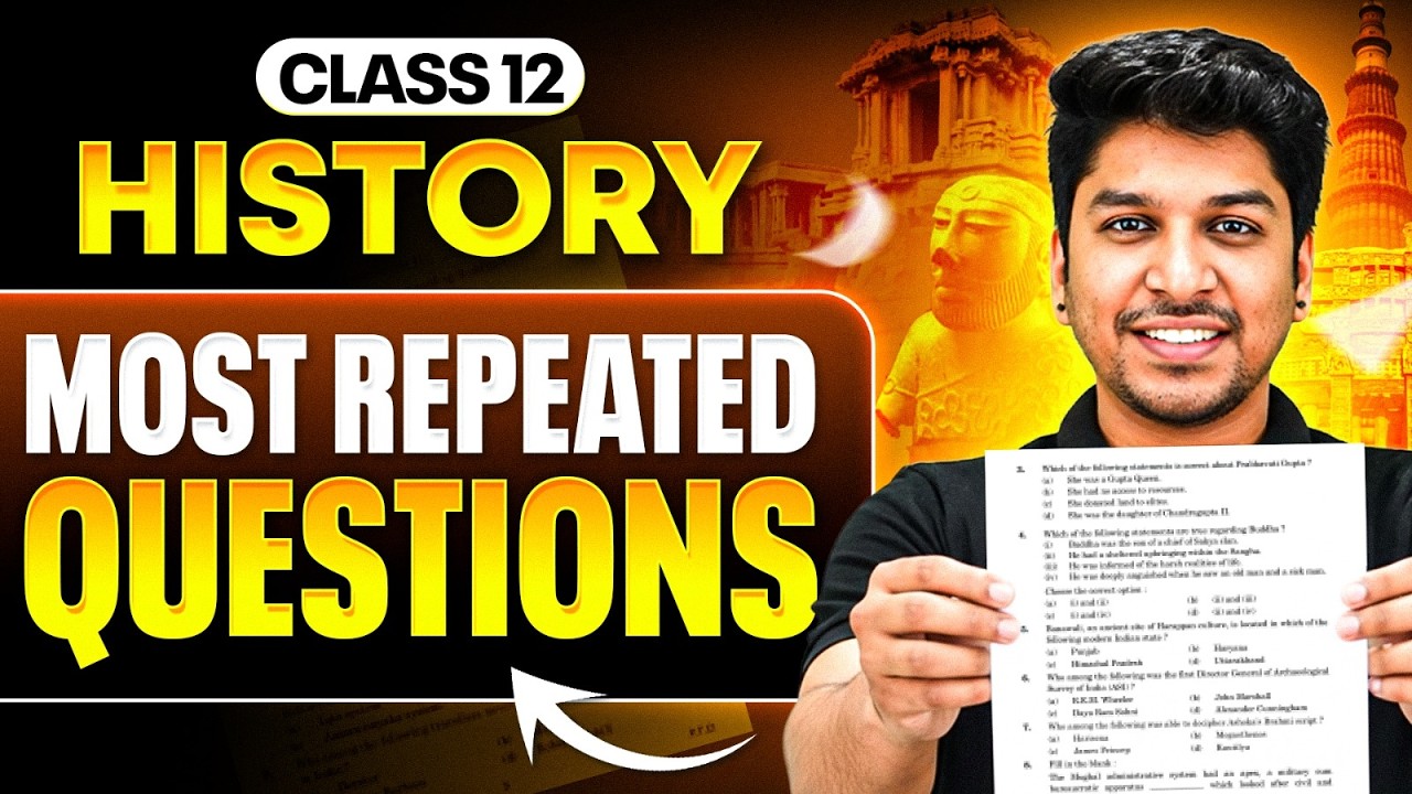 Class 12th History Most Repeated Questions | Class 12 History Important Questions | By Sameer Sir