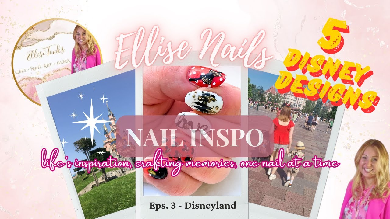 5 EASY HONA Disney Nail Art Designs | Disney Nails Inspo by @ElliseNails