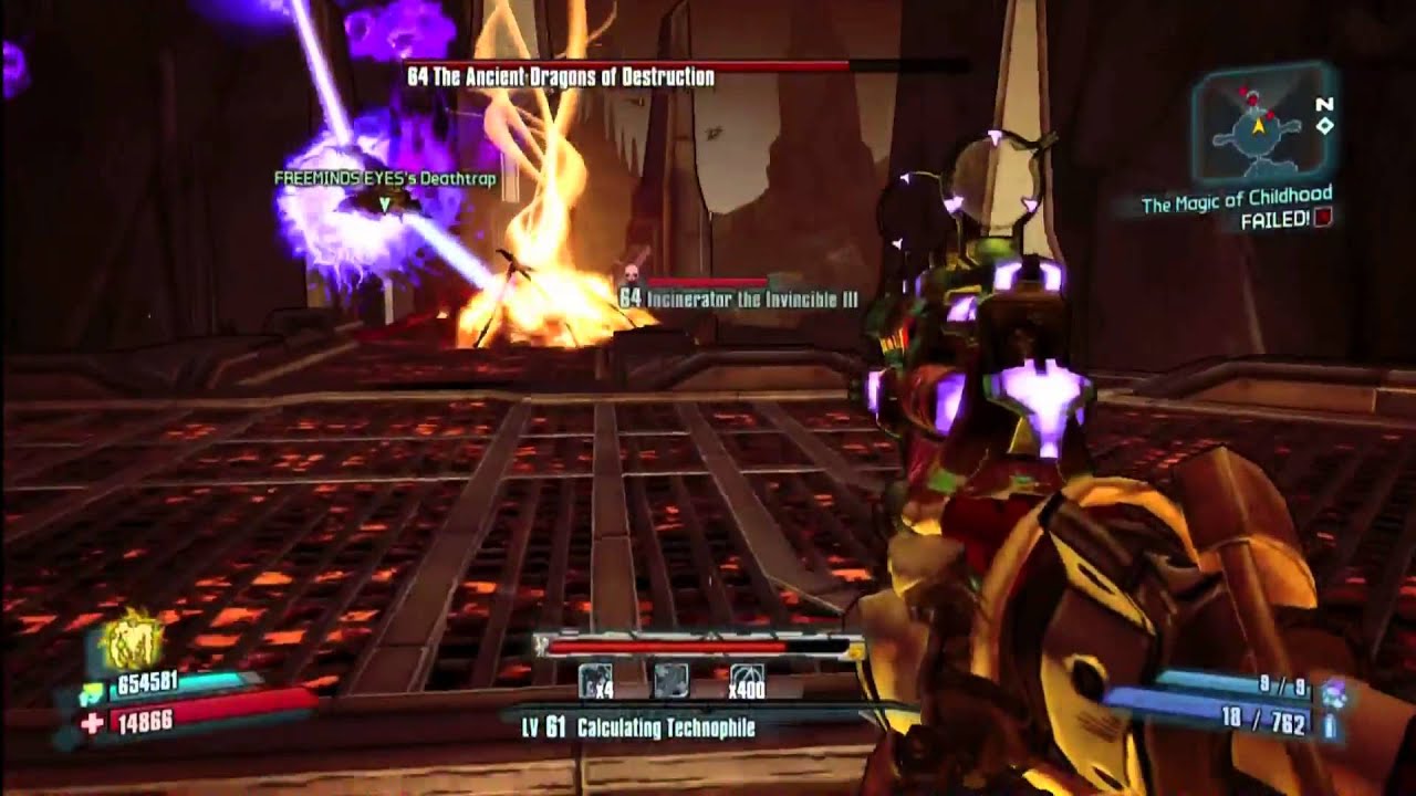Borderlands 2 - Ancient Dragons Solo Kill - Mechromancer