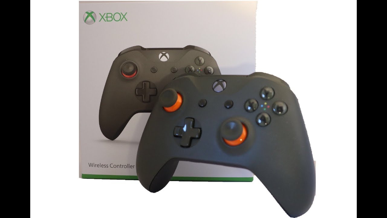 Green/orange xbox controller
