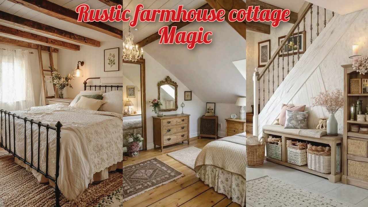 Step Into Rustic Farmhouse Cottage Magic 🏡 | Cozy Vintage Home Decor Ideas