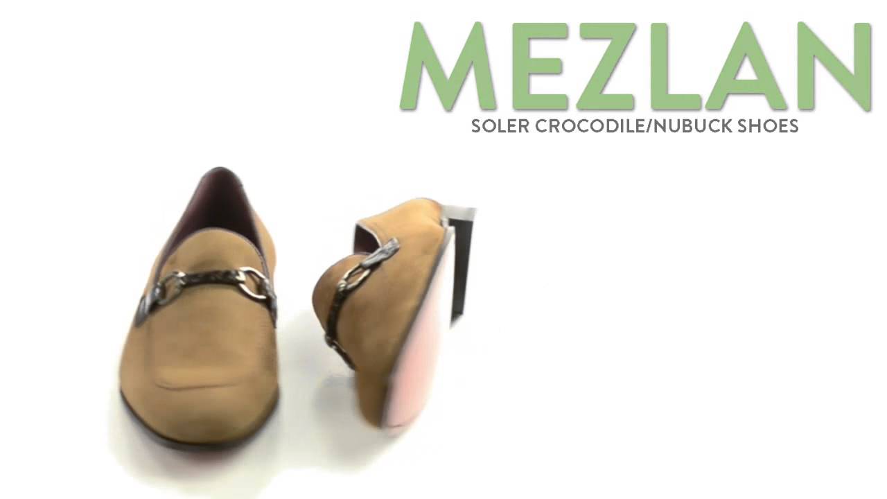 Mezlan Soler Crocodile/Nubuck Shoes (For Men)