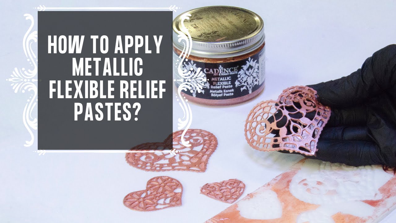 How to apply Metallic Flexible Relief Paste?