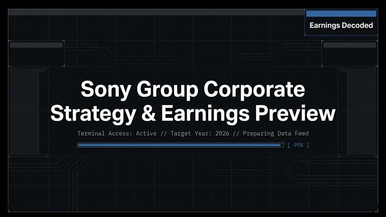 Sony&rsquo;s Master Plan! 🎮 Corporate Strategy & Earnings Presentation Analysis - May 2026