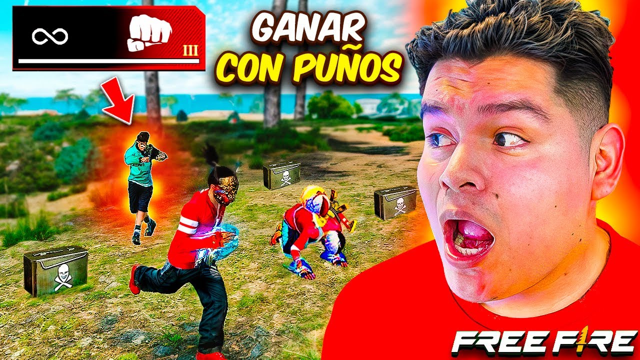 FINAL DE PARTIDA SOLO A PUÑOS en Free Fire