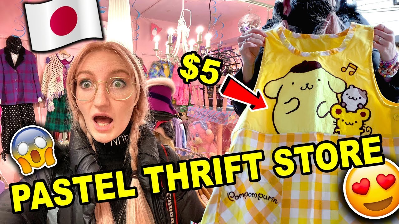 VISITING A PASTEL THRIFT STORE IN TOKYO | THRIFT SHOPPING IN JAPAN!! PASTEL THRIFT HAUL 2020