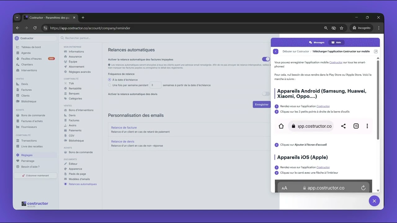 Pr&eacute;sentation de Costructor : logiciel n&deg;1 du BTP