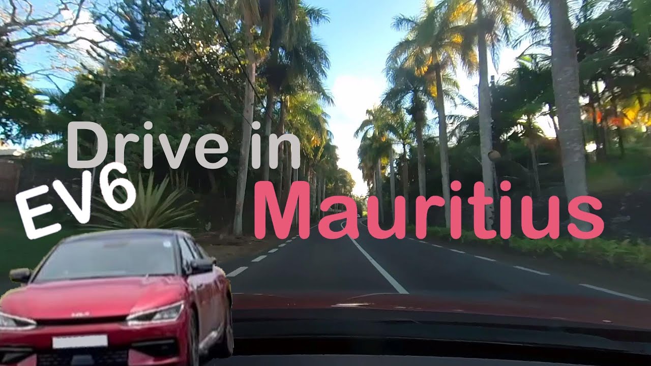 Driving on Mauritius in real traffic (25 min)