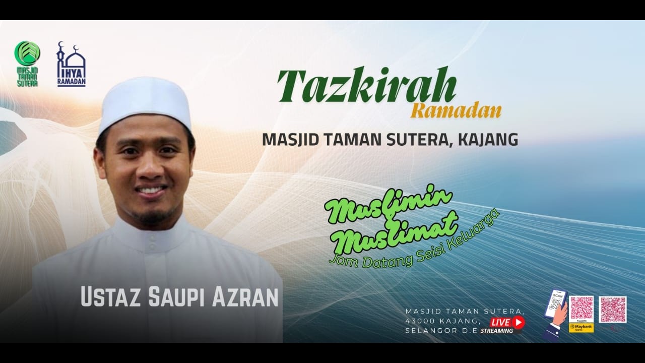 TAZKIRAH RAMADAN OLEH USTAZ SAUPI AZRAN
