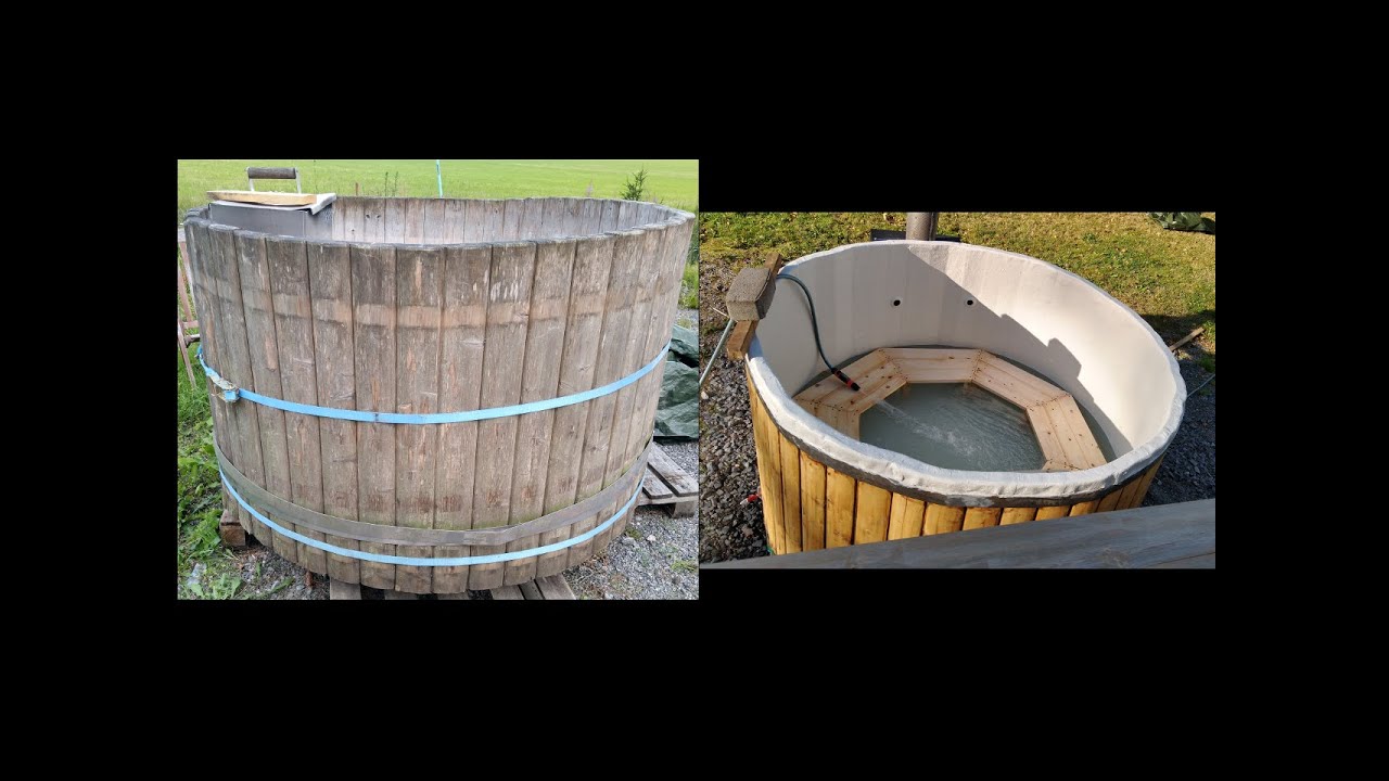 Restoring a leaking wooden hot tub