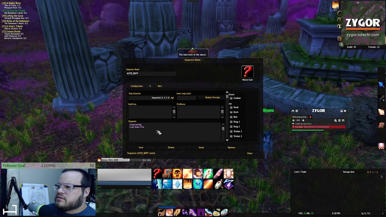 Highlight: HOW TO AUTOBUFF MACRO--WOW LAZY MACROS--GSE