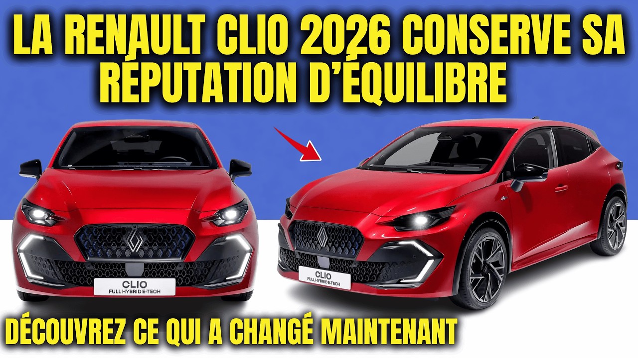 La Renault Clio 2026 arrive plus moderne et efficiente — découvrez ce qui change.