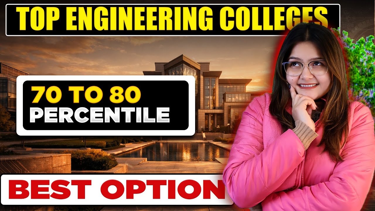 70 to 80 Percentile in JEE❓| Top Private Engineering Colleges 😍 | Fees, Placement & Cutoff