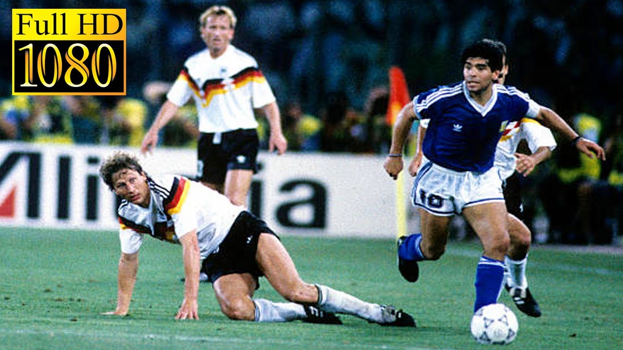 Argentina - Germany ● 1990 World Cup Final | Full highlight -1080p HD | Diego Maradona