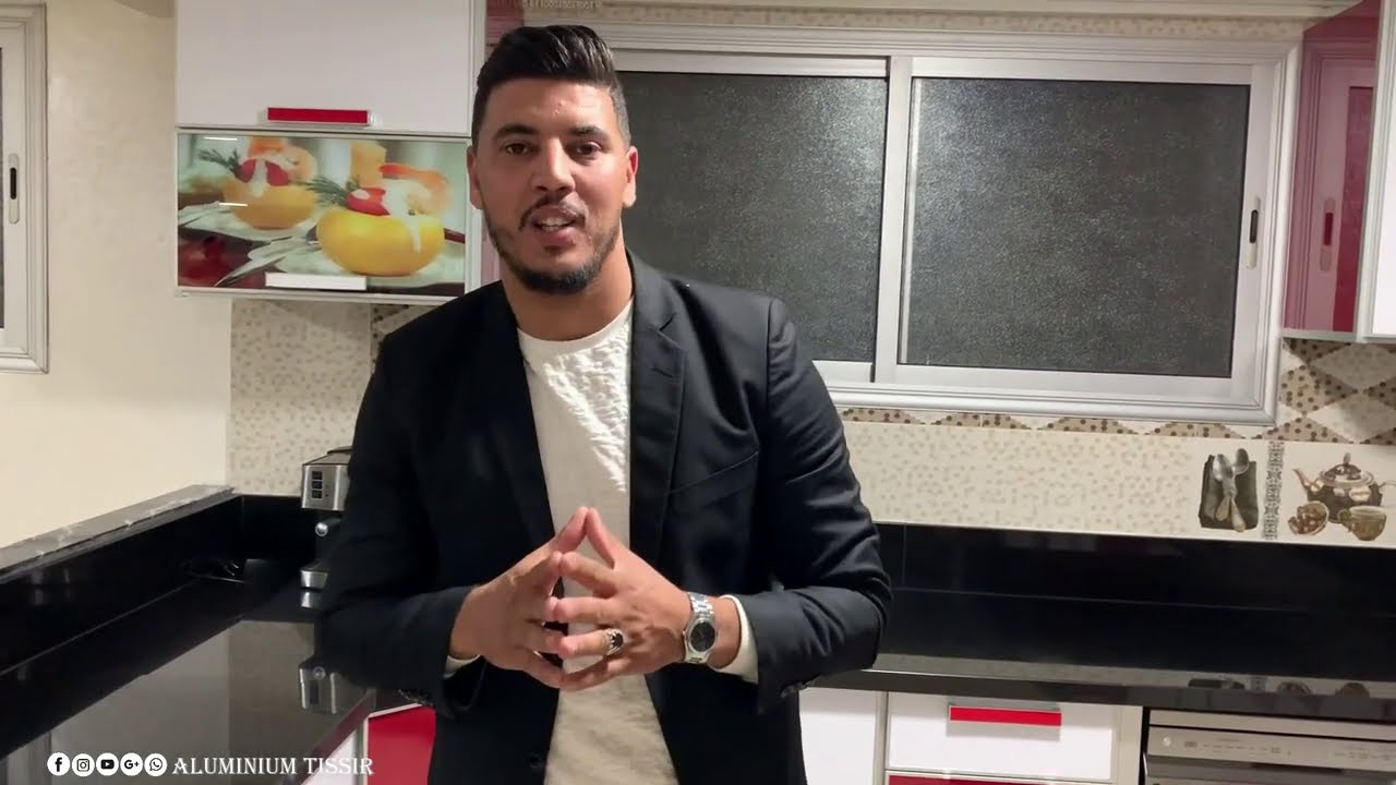 مطبخ عصري من الألمنيوم ⭐️2021 ⭐️ جديد ألمنيوم التسير😍😊🇲🇦🆔🆔🇮🇹‏ ‏‏