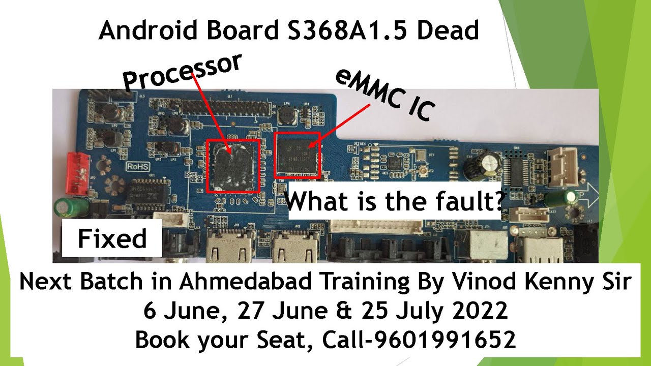 #led tv repair# ANDROID BOARD S368A1 5 DEAD, COMPLETE PRACTICAL