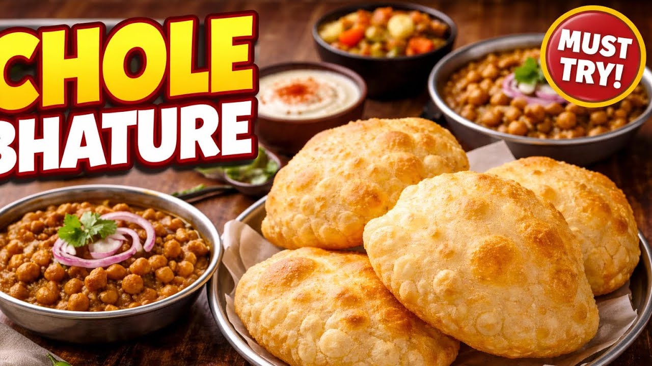 Chole Bhature Recipe | पंजाबी छोले भटूरे बनाने का सबसे आसान तरीका | Bhature Recipe | Chole Recipe