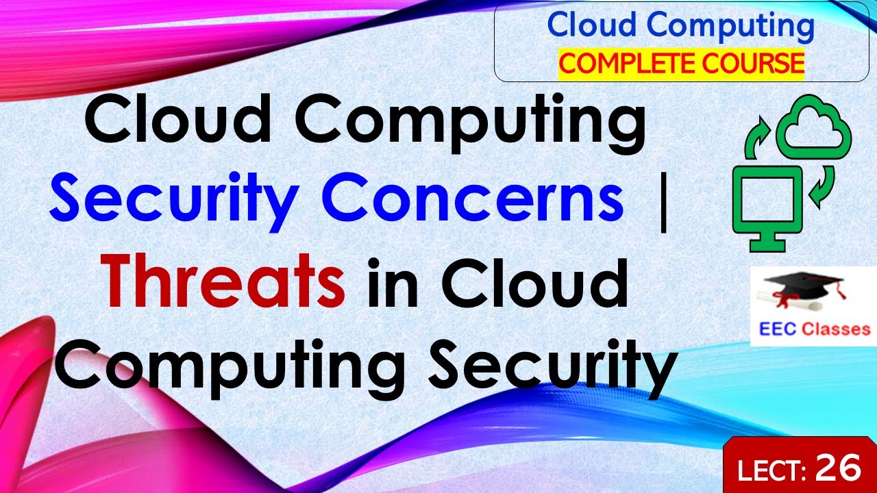 L26: Cloud Computing Security Concerns | Threats in Cloud Computing Security | Cloud Computing
