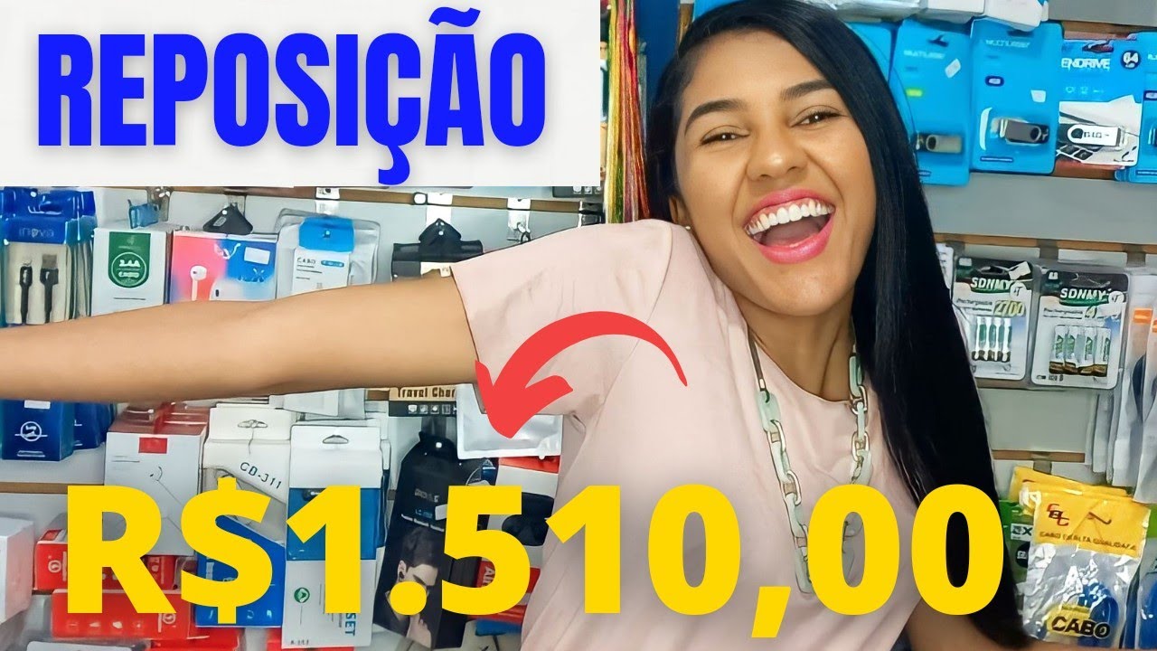 COMPREI R$1.510 REAIS DE ELETRÔNICOS| Reposição de produtos🤑🤑🤑