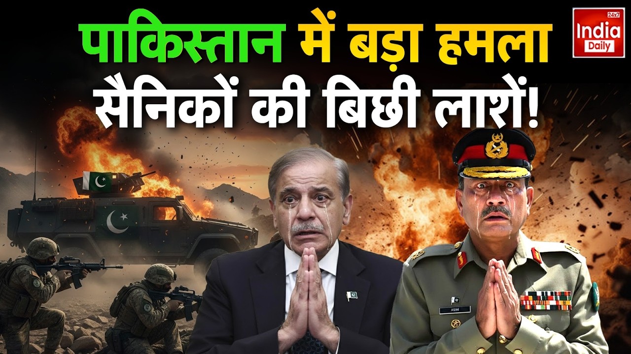 Pakistan Vs Balochistan: भीषण हमले से दहला 'पाक', मचा हड़कंप! Munir | BLA Attack on Pakistan