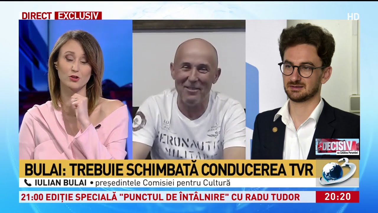 Mugur Mihăescu, ceartă în direct cu Iulian Bulai, în scandalul TVR: Să-ți fie rușine!