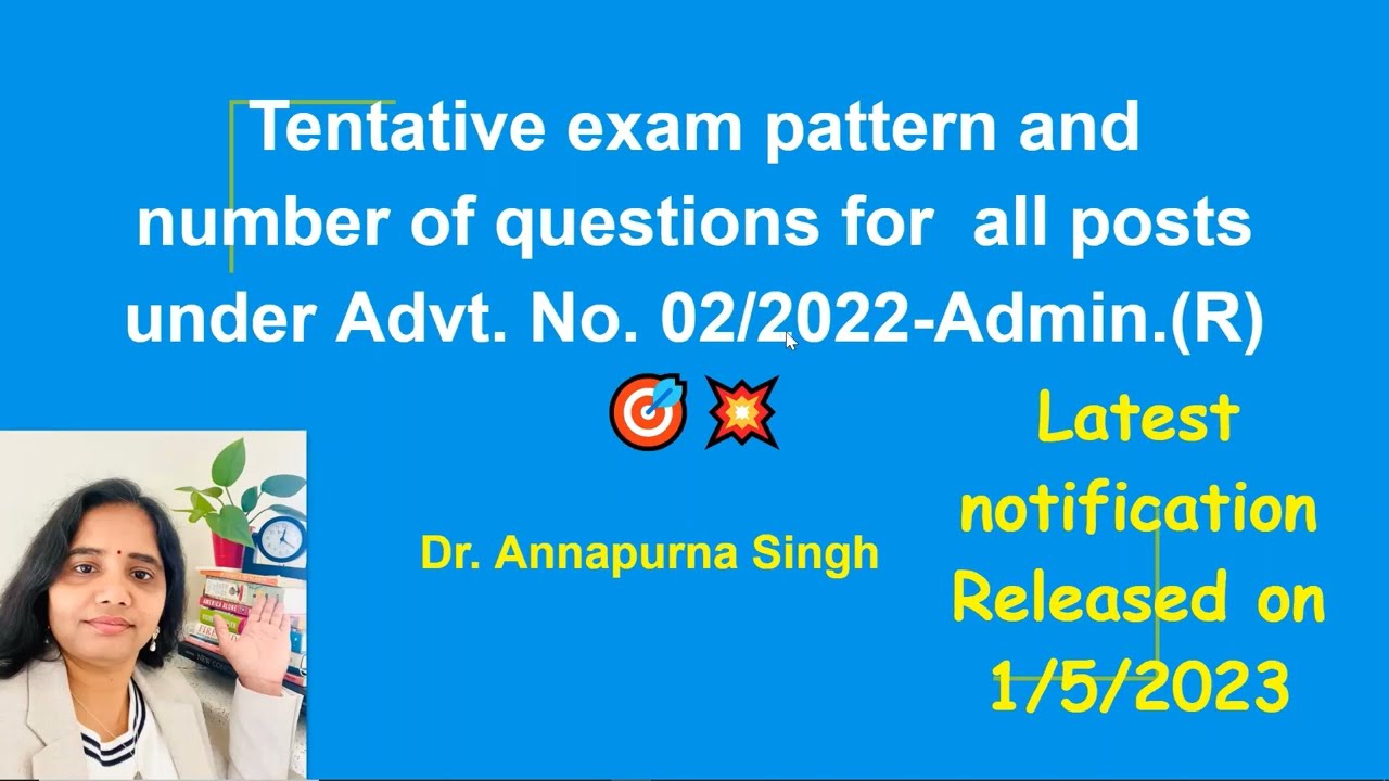 Latest notification regarding exam pattern & number of questions for CPCB Scientist B, SSA & others