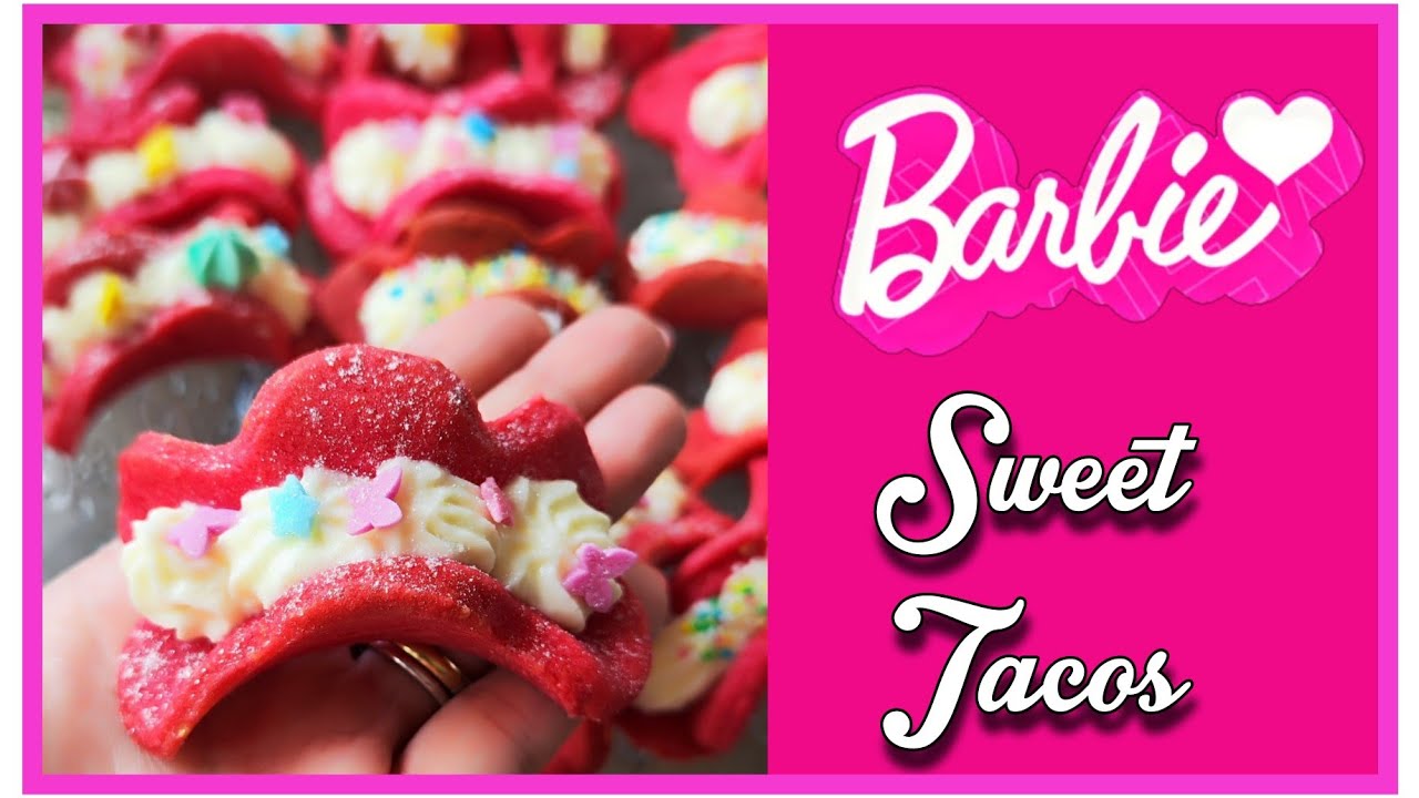 Barbie Sweet Tacos 💕 Tacos dolci di frolla 💕  #barbie #food #yummy