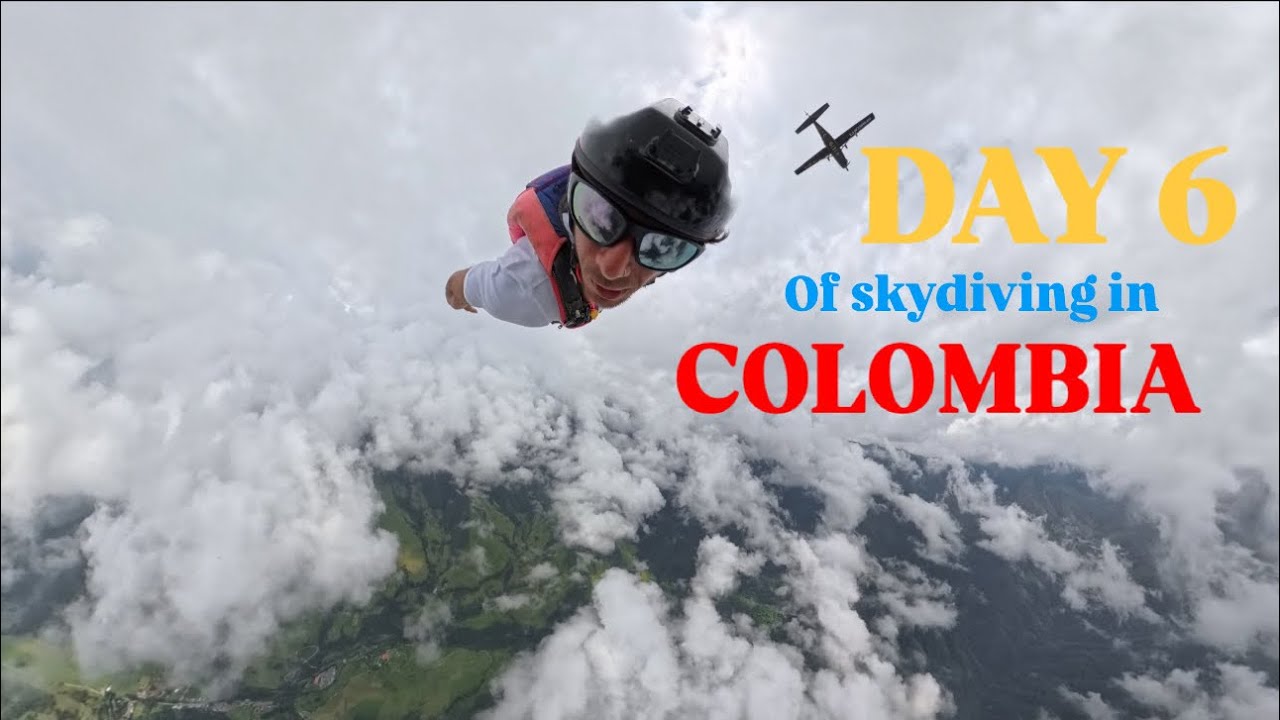 DAY 6 of skydiving in Colombia 🇨🇴 - Jumped and landed in Valle de Cocora! 