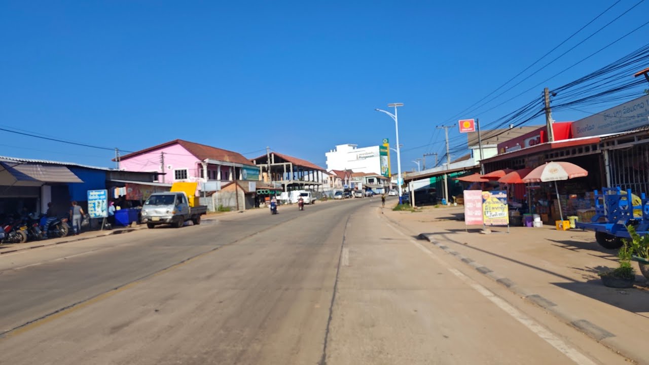 เที่ยวลาว บ้านหลัก 52 เมืองโพนโฮง หมู่บ้านเศรษฐี ของแขวงเวียงจันทน์ #laos