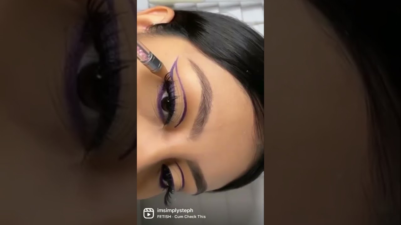 Graphic Eyeliner Tutorial | Easy graphic Eyeliner | purple eyeliner | eyeliner tutorial