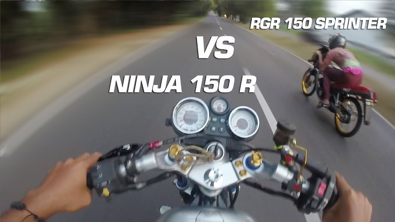 NINJA R 150 VICTOR M VS RGR 150 SPRINTER | DRAG FUN RACE