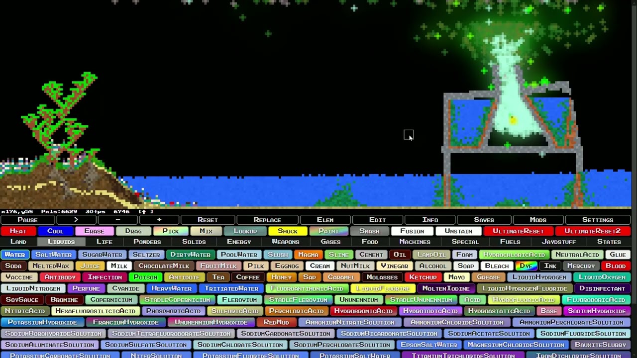 random sandboxels gameplay