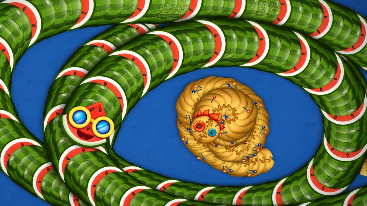 The Biggest Worm Battle Ever! EP#4 Worms Zone ASMR Gameplay @zonedominators