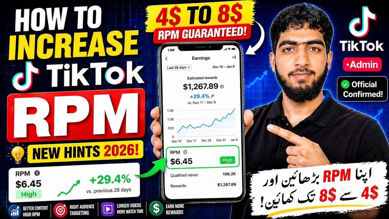 Increase TikTok RPM FAST 🚀 4$&ndash;8$ RPM Secret (2026 Method)