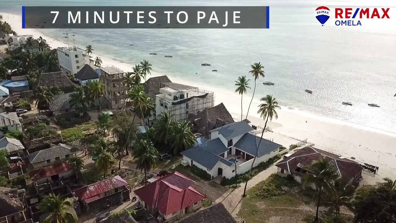 Beachfront House in Jambiani, Zanzibar