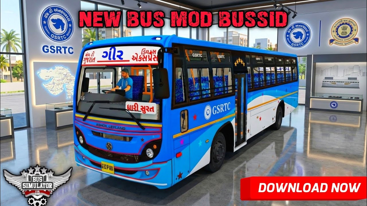 How to download gsrtc bus mod || gsrtc bus mod || gujarat bus mod #bussidindonesia 