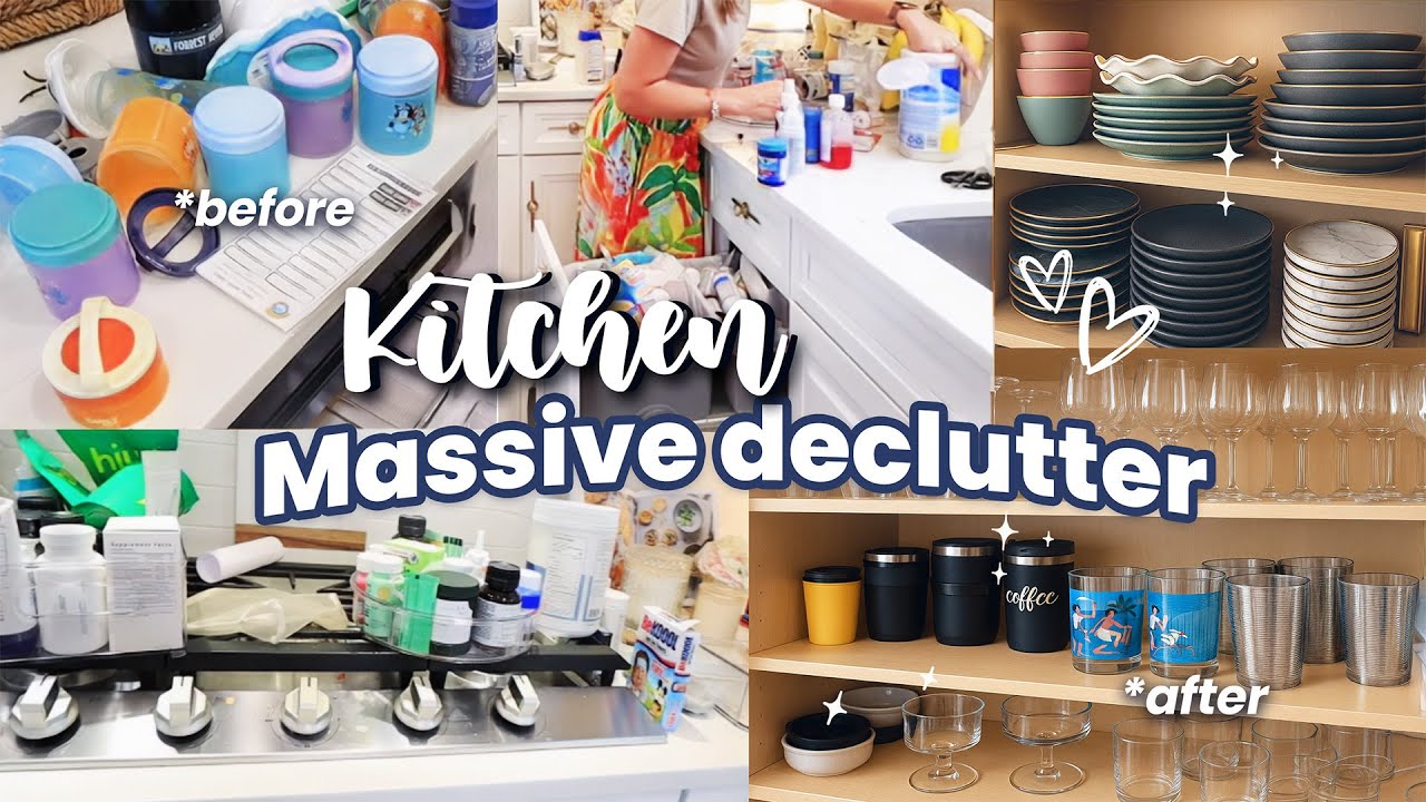 Massive 42‑Cabinet KITCHEN Reset 2025 | Messy Declutter, Storage Makeover + Organizers