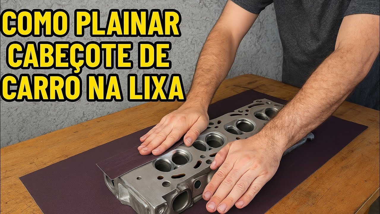 Como plainar cabeçote em casa na lixa
