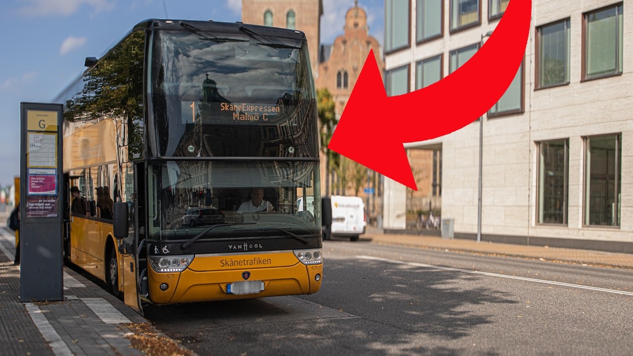 Resa till Malmö C med dubbeldäckare | SkåneExpressen 1 mot Malmö C | Unedited