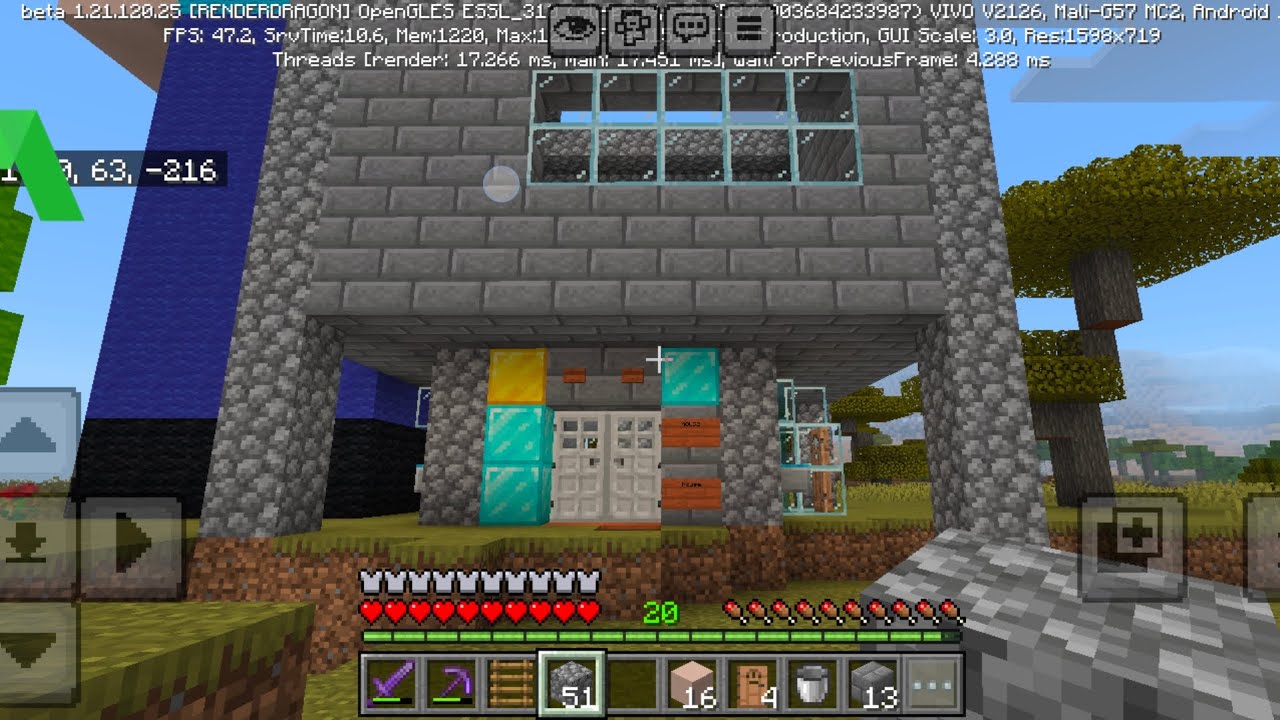 I played Minecraft and I upgrade my house part-32 upgrade house