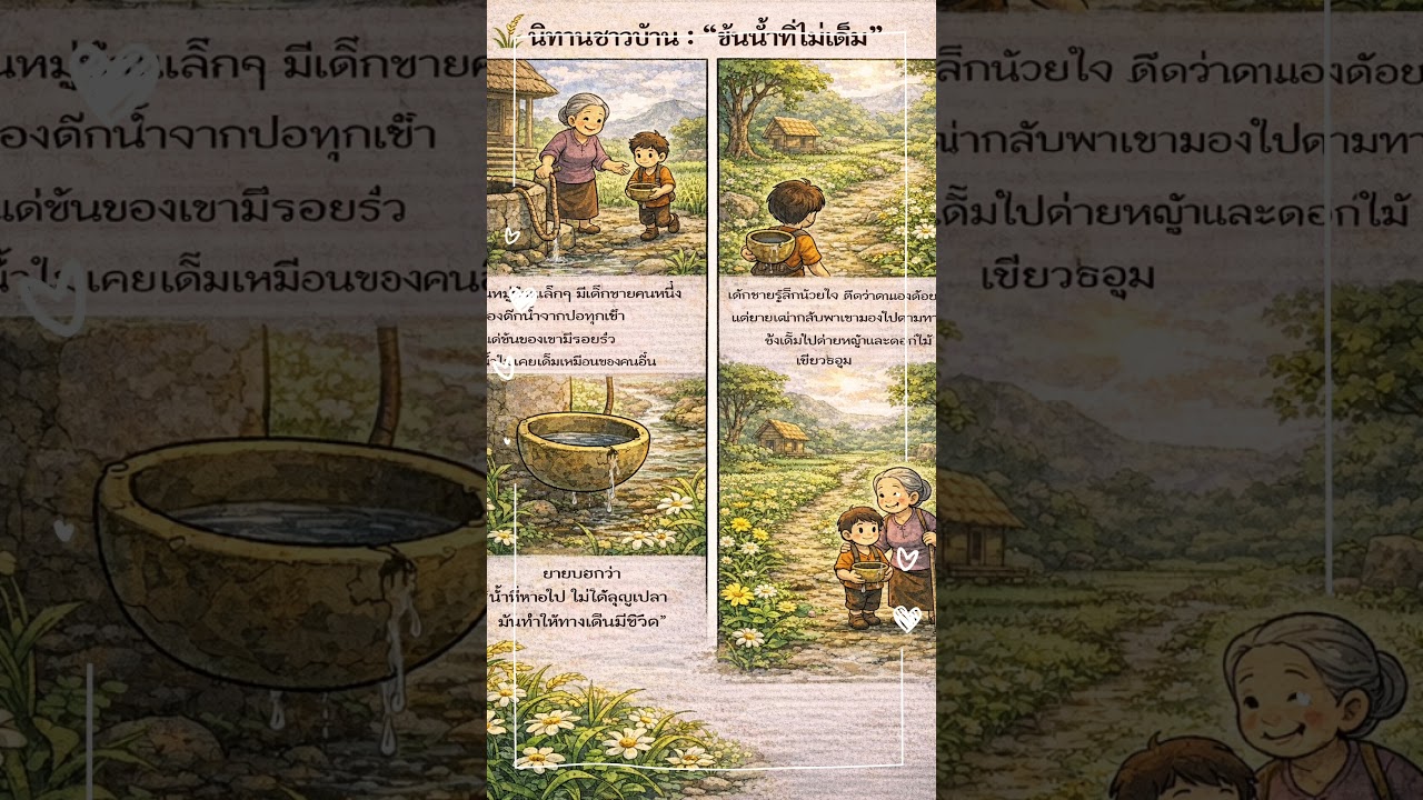 ขันน้ำที่ไม่เต็ม 