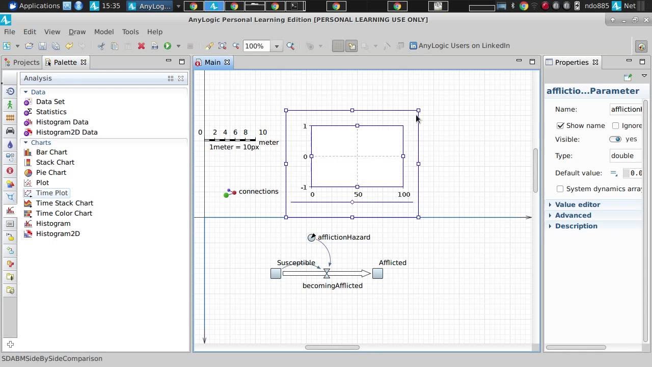Side-by-side first order delays in Agent-Based Modeling and System Dynamics