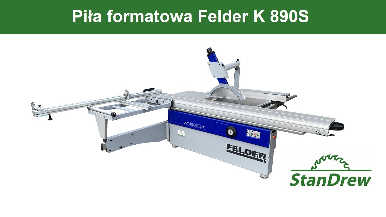 Piła formatowa Felder K 890S - StanDrew maszyny stolarskie [Work of Felder K890 S]