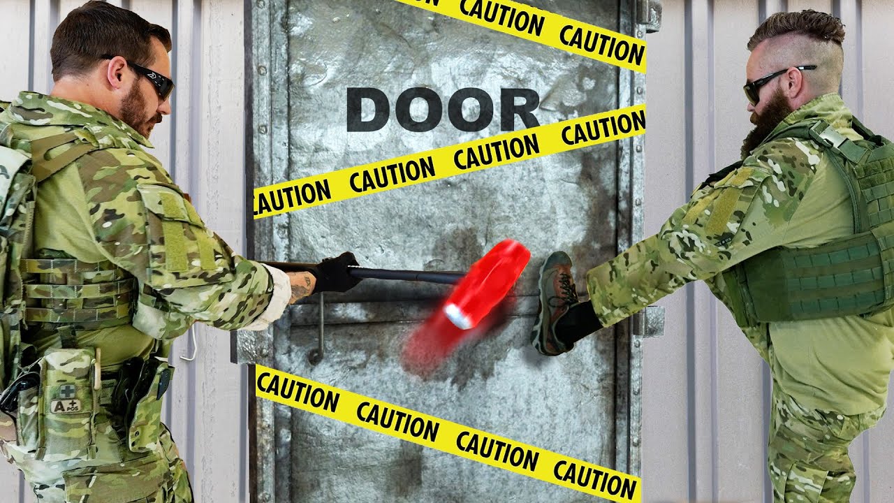 Unbreakable Door vs an Actual SWAT Team! - Challenge