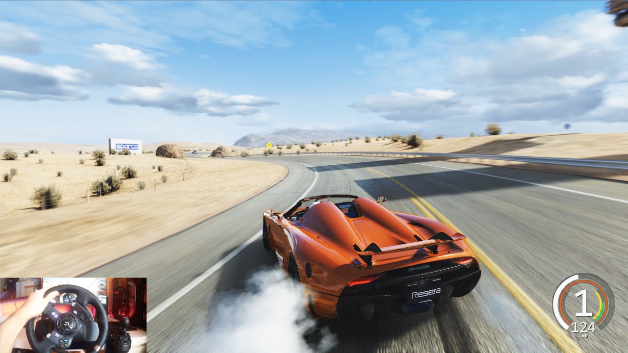 Assetto Corsa Free Roam Traffic Street Racing Koenigsegg Regera 1500HP Gameplay 4k