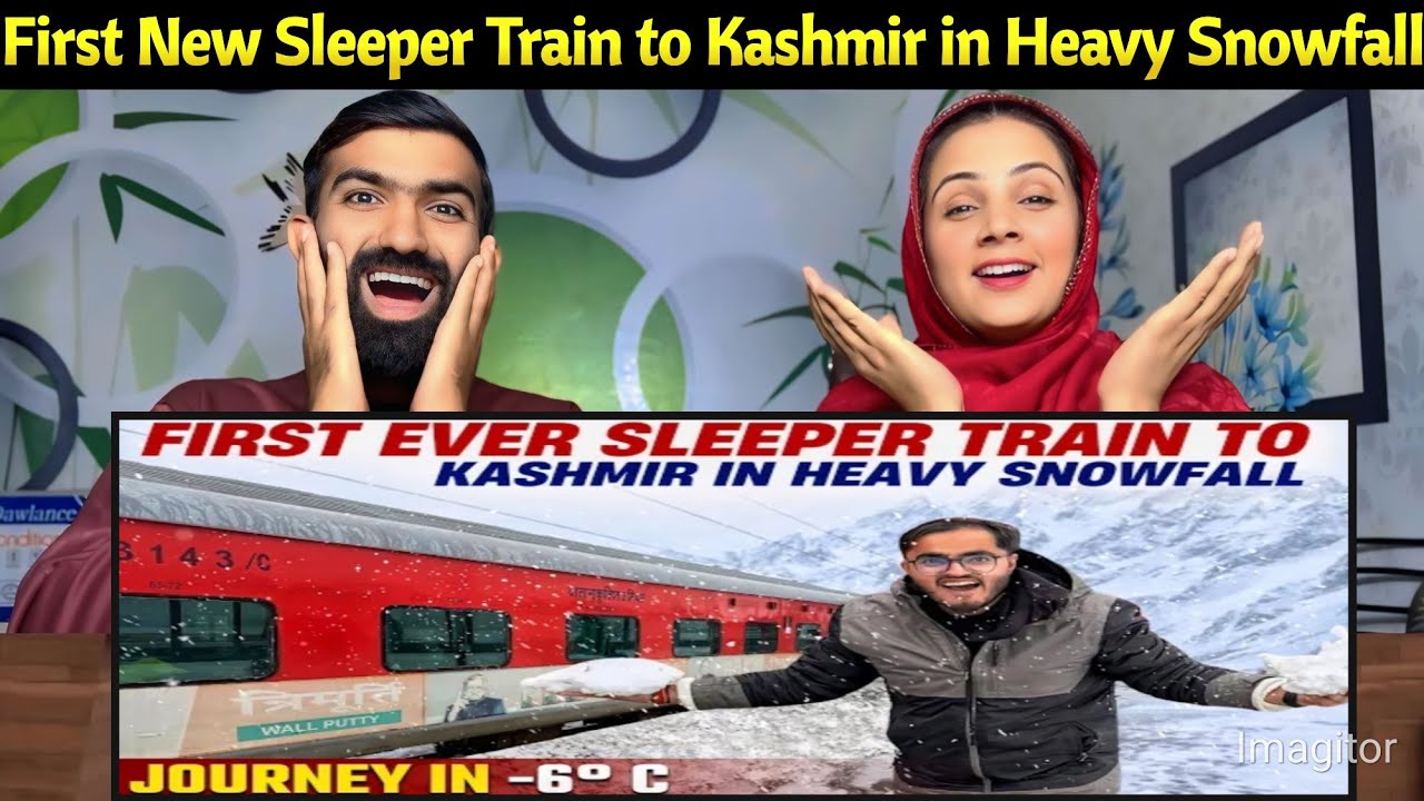First New Sleeper Train to Kashmir in Heavy Snowfall ❄️ | Katra to Srinagar Train Journey | Update