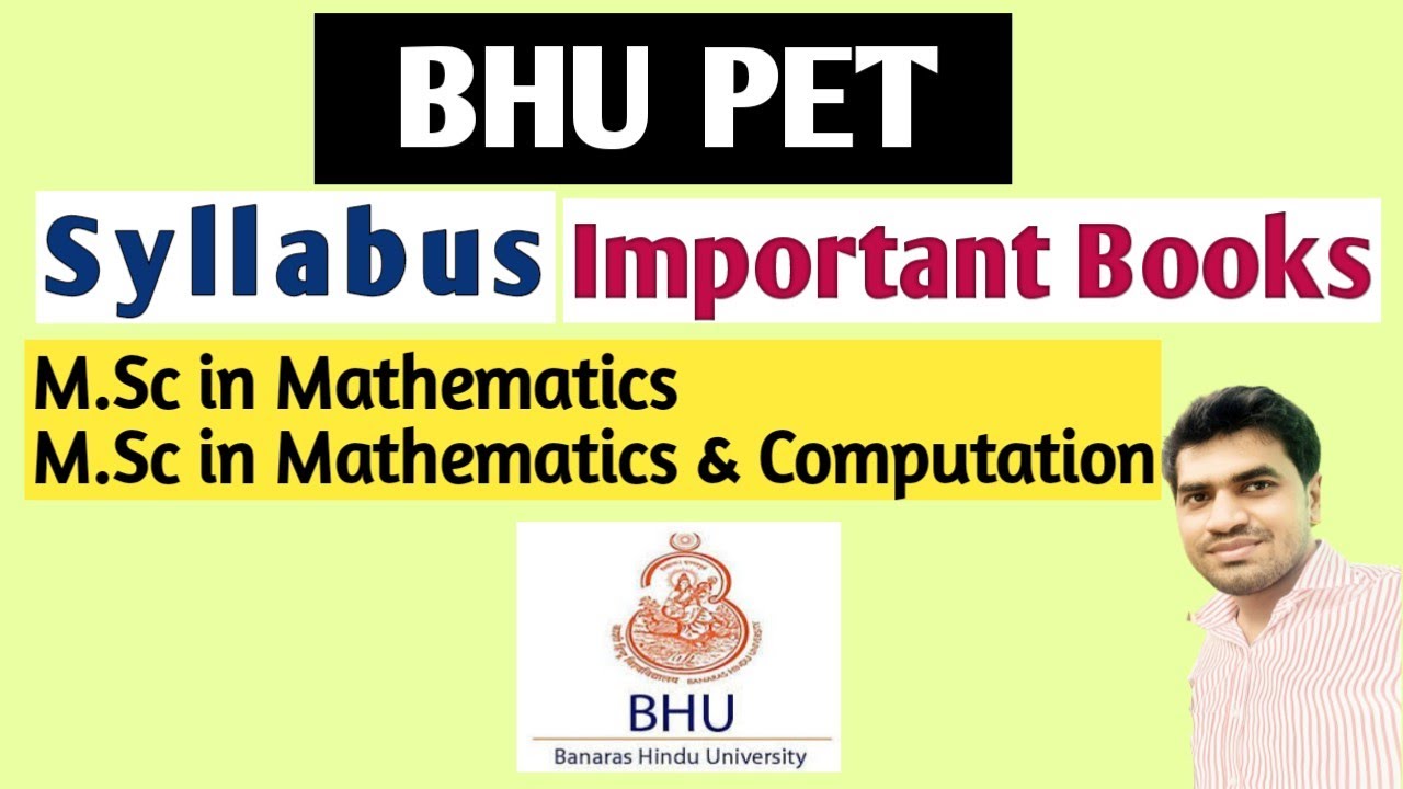 BHU PET MATHEMATICS || SYLLABUS AND BOOKS